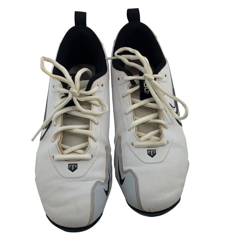 Nike TROUT FASTFLEX Low Baseball Cleats White Black Kids 6Y